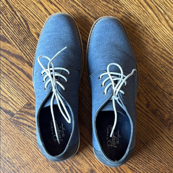 Original Penguin Men’s 9 Blue and Cream Oxfords - Picture 7 of 7